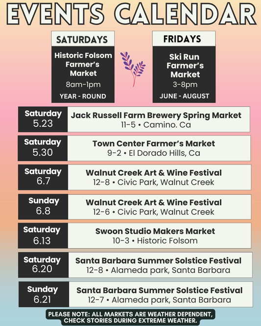 Upcoming Events Schedule