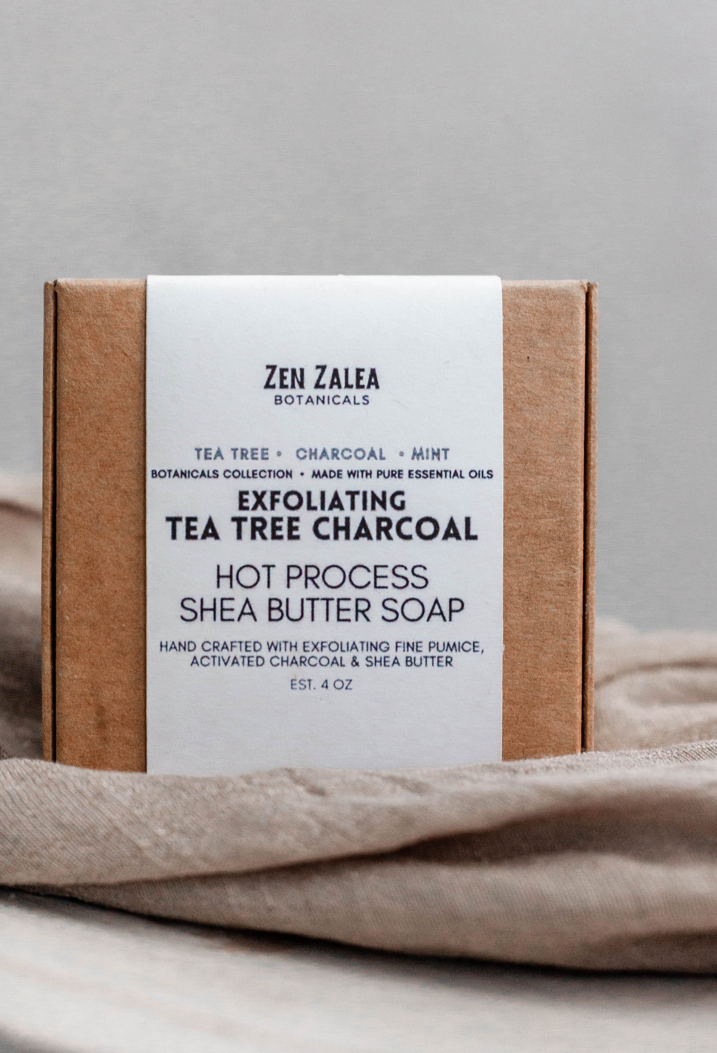 Tea Tree Charcoal Exfoliating Hot Process Soap