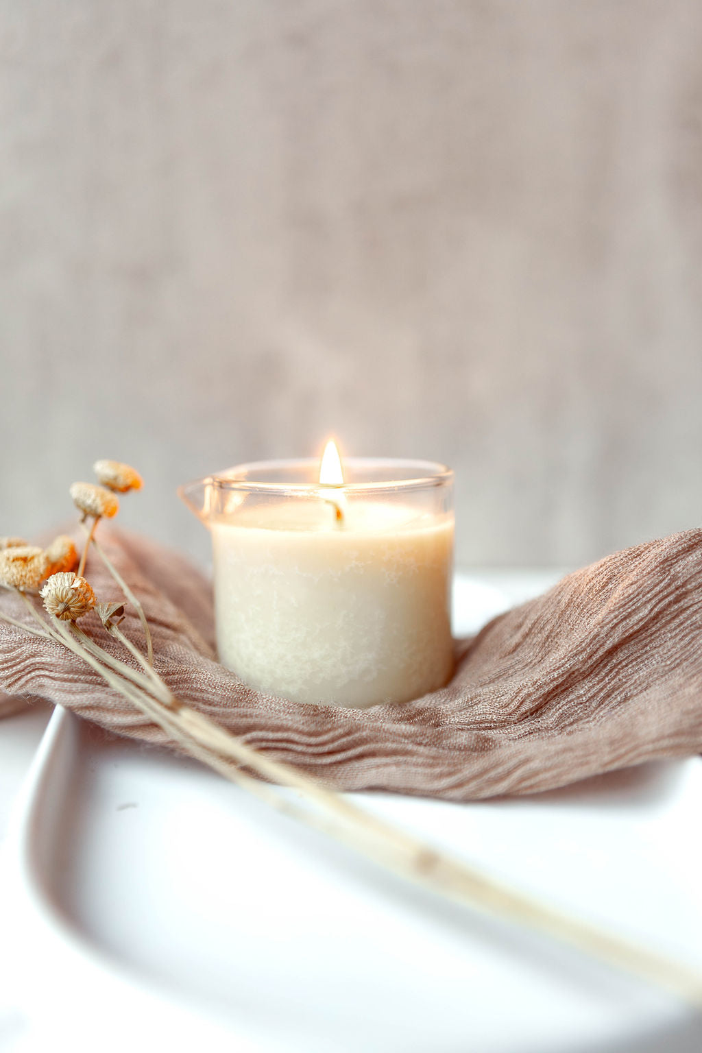 Honey Cashmere Massage Serum Candle