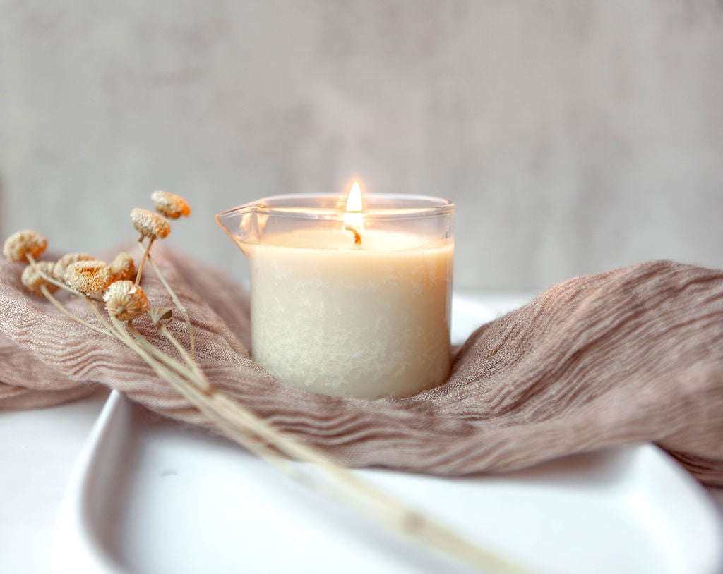 Honey Cashmere Massage Serum Candle