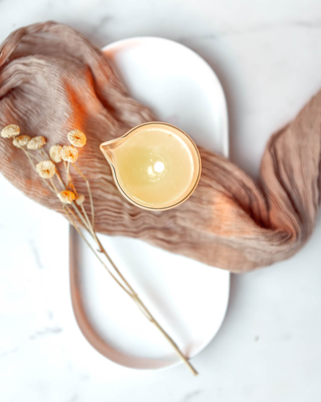 Honey Cashmere Massage Serum Candle