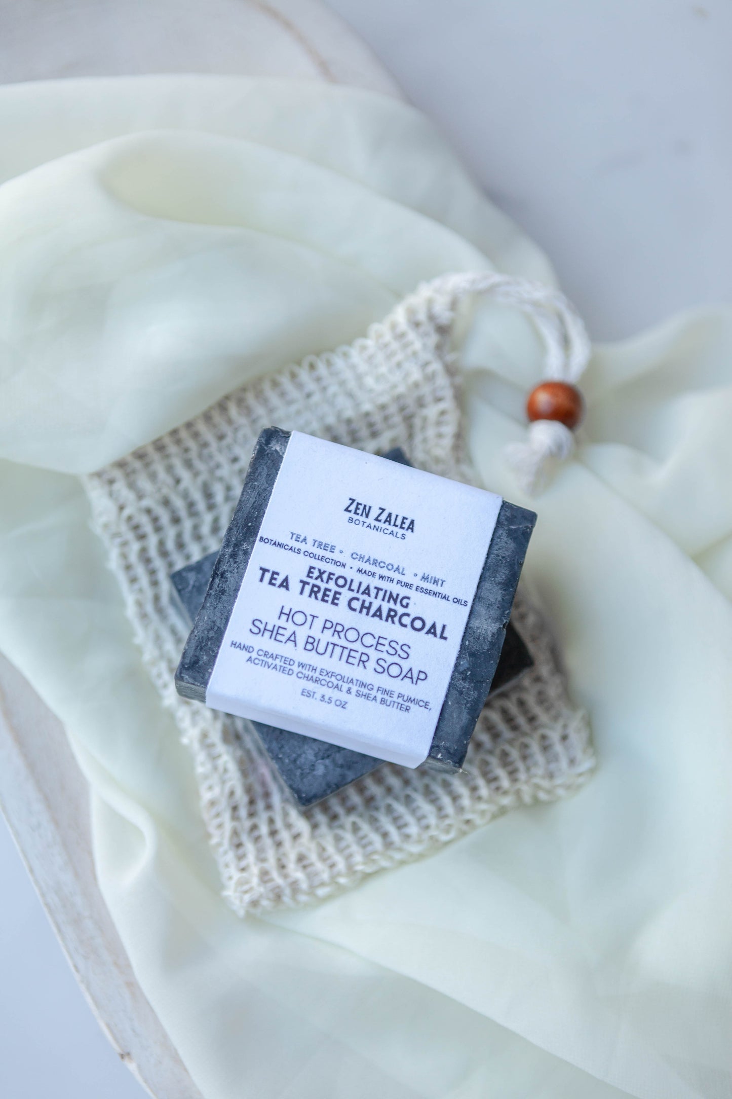 Tea Tree Charcoal Exfoliating Hot Process Soap