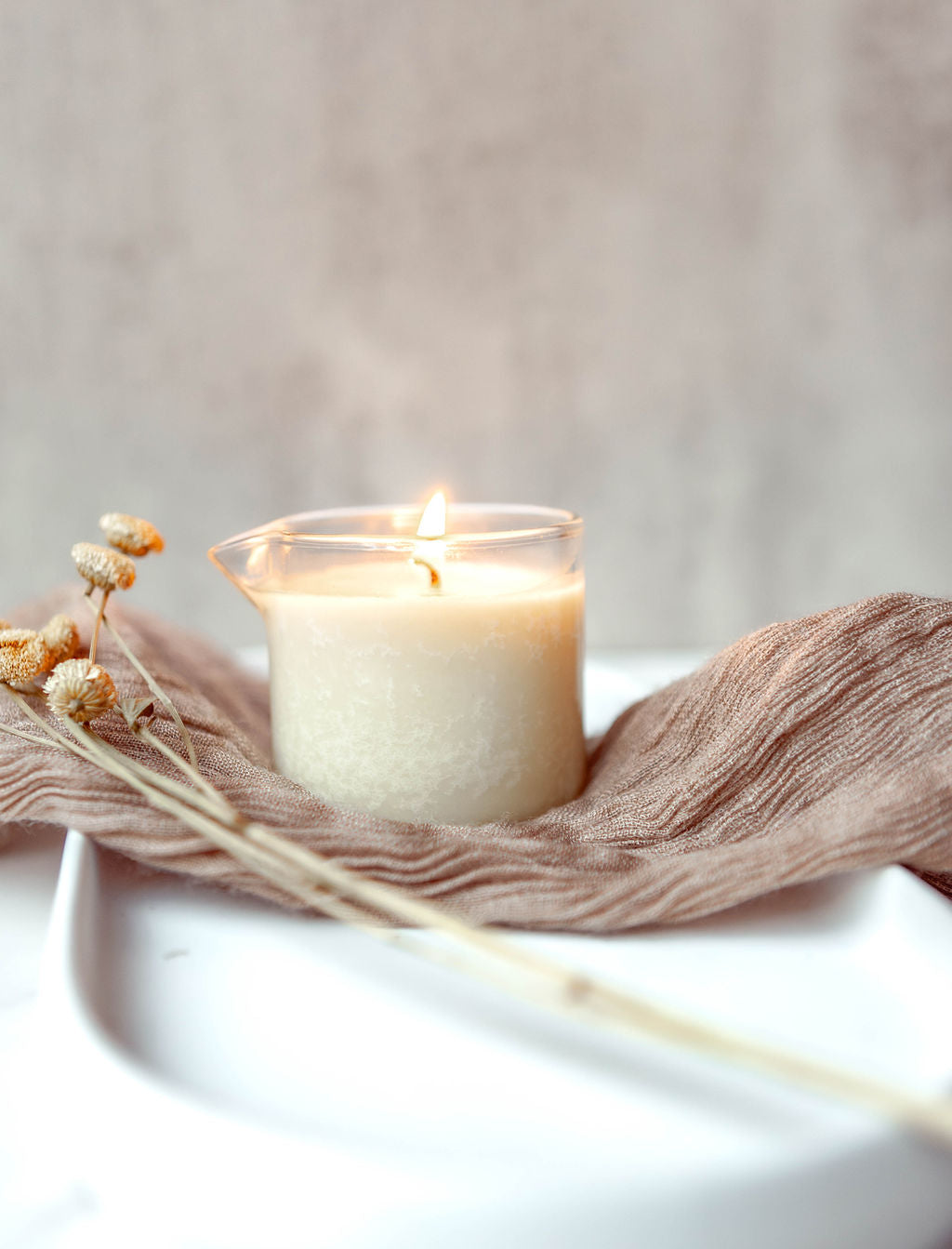 Honey Cashmere Massage Serum Candle