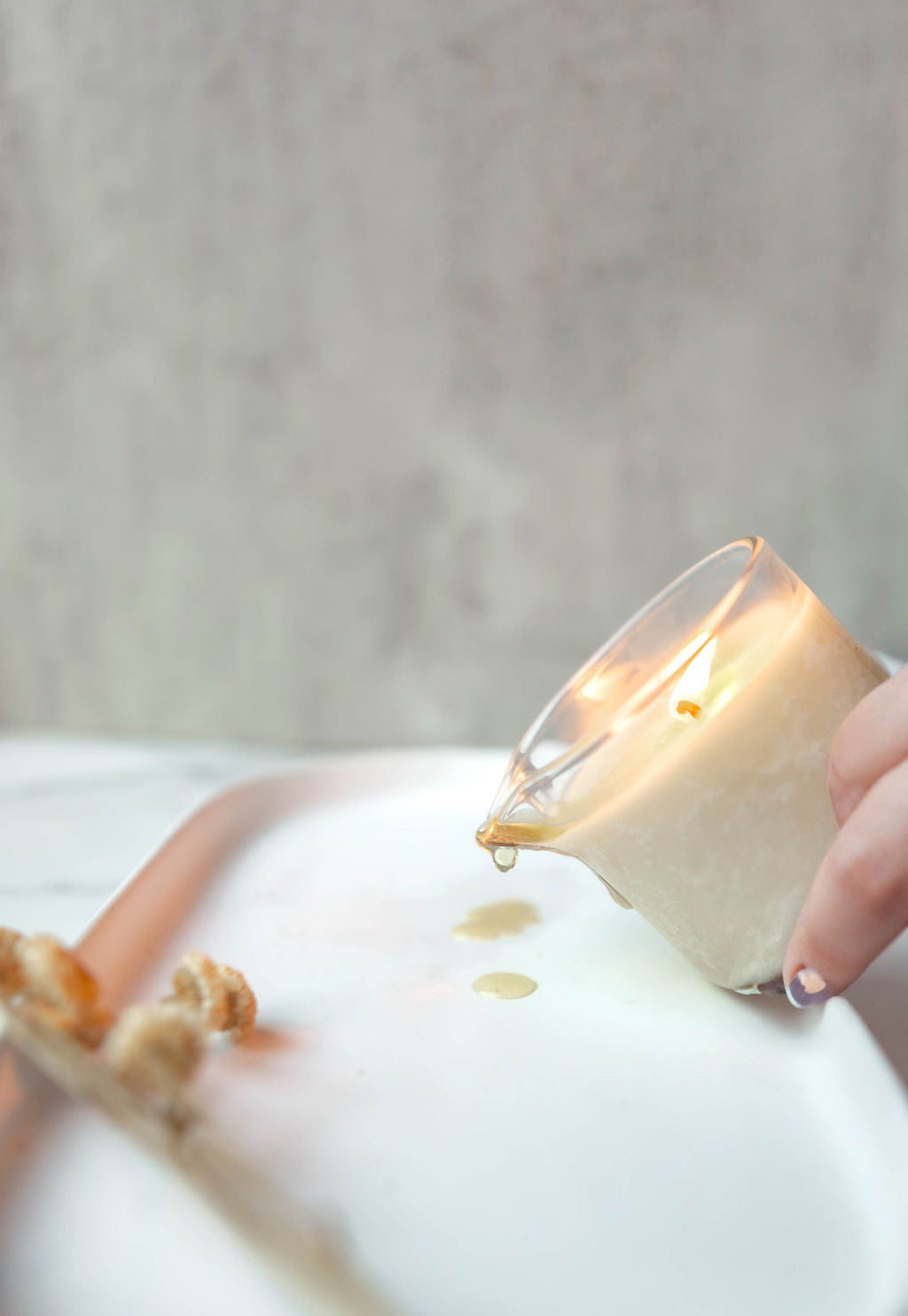 Honey Cashmere Massage Serum Candle