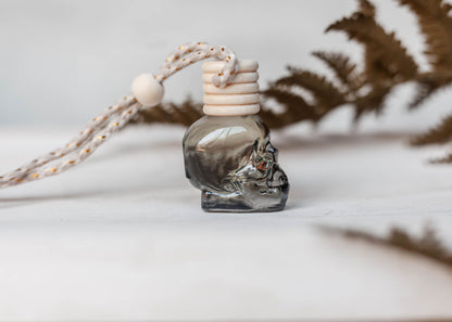 Black Moss Skull Hanging Car Diffuser