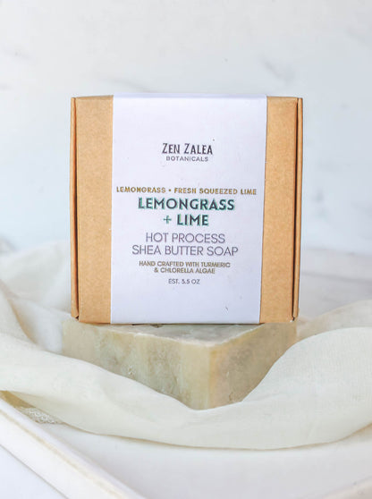 Lemongrass + Lime Shea Butter Soap
