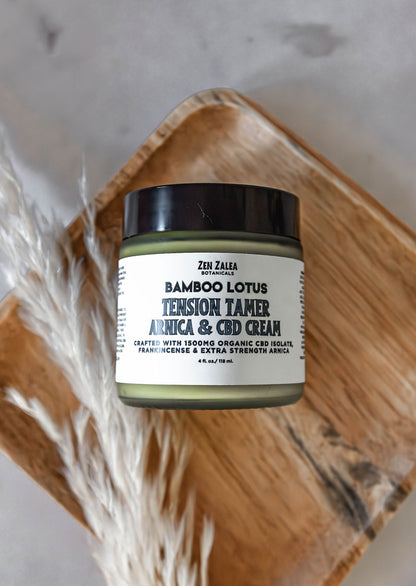 Tension Tamer Cream- Bamboo Lotus Frankincense Blend